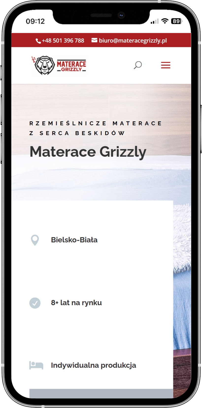 Realizacja: Materace Grizzly